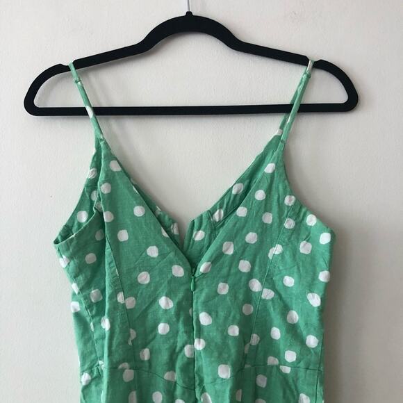 Urban Outfitters Green Polka Dot Midi Dress - Picture 6 of 8